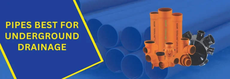 which pipes are best for underground drainage
