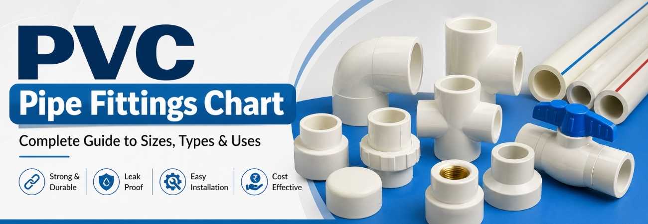 PVC Pipe Fittings Chart