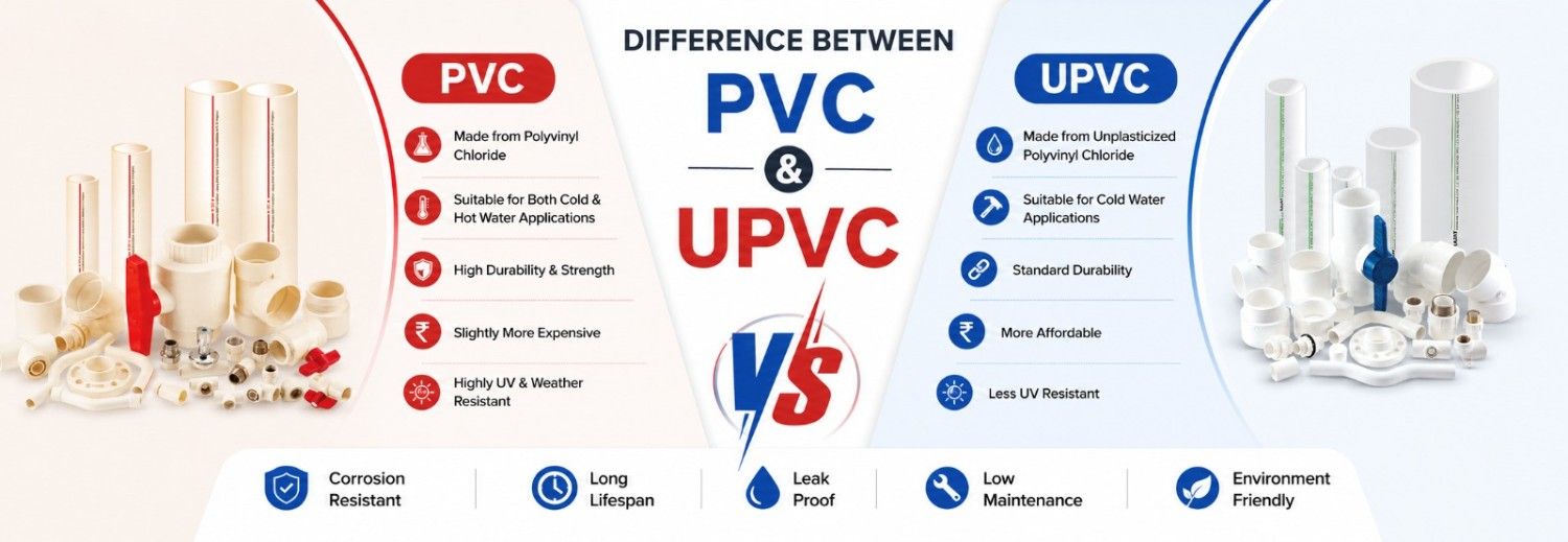 Difference Between PVC and UPVC