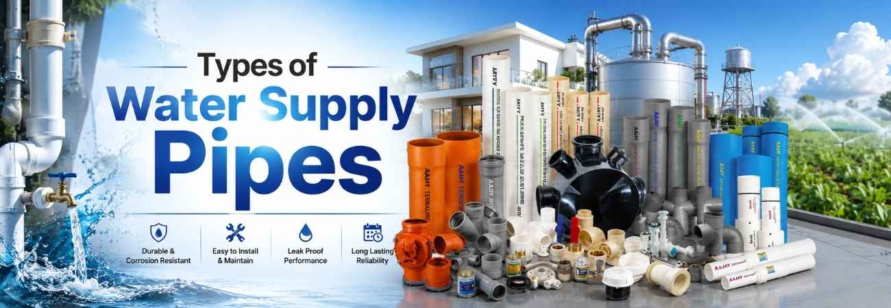Types of Water Supply Pipes