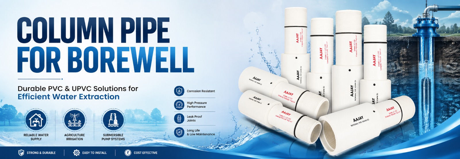 Column Pipe For Borewell
