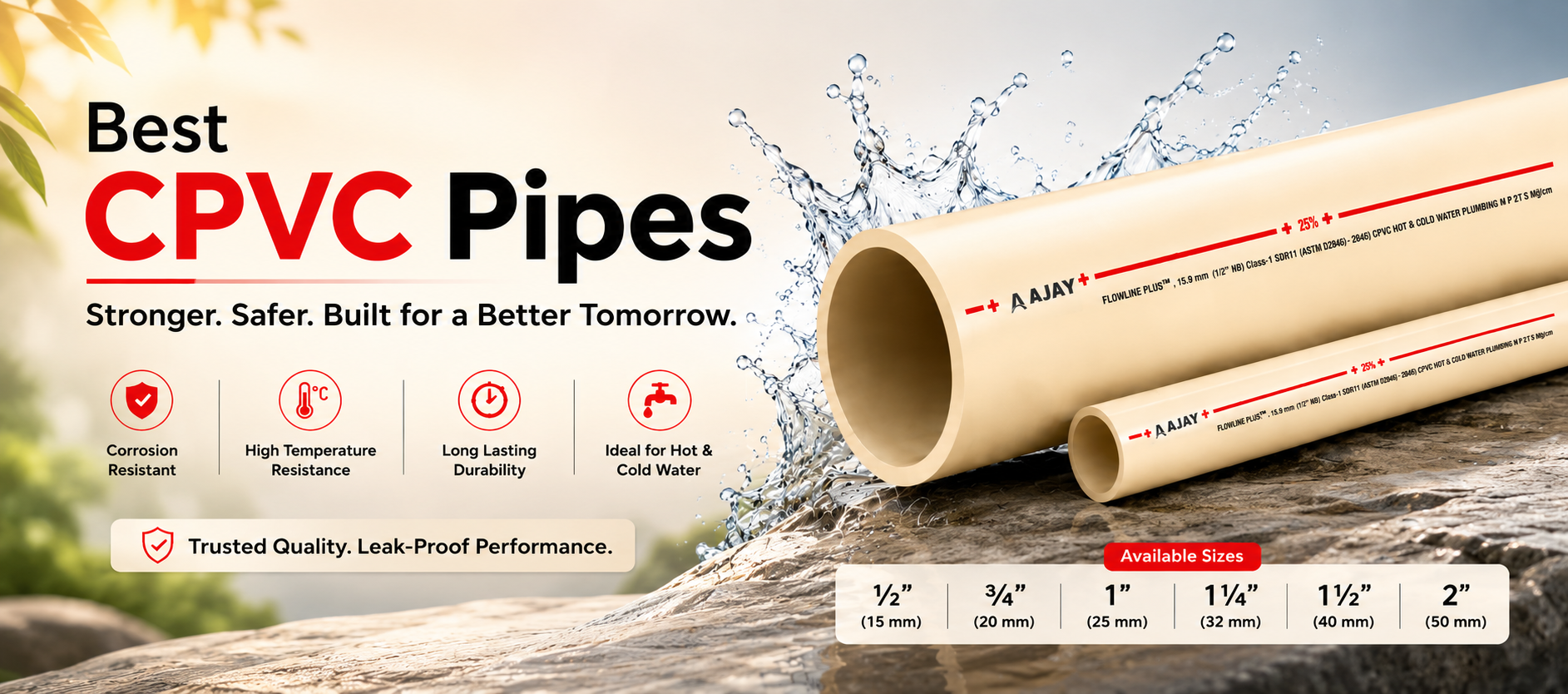 Best CPVC Pipes