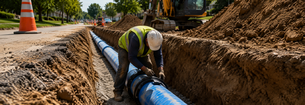 Underground Water Pipe
