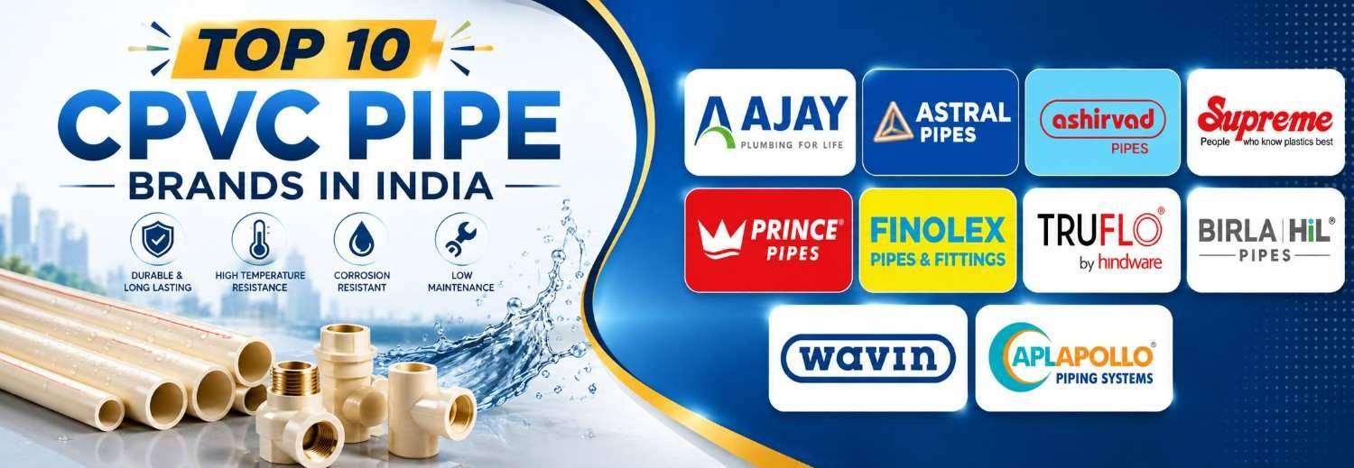 Top 10 CPVC Pipe Brands in India