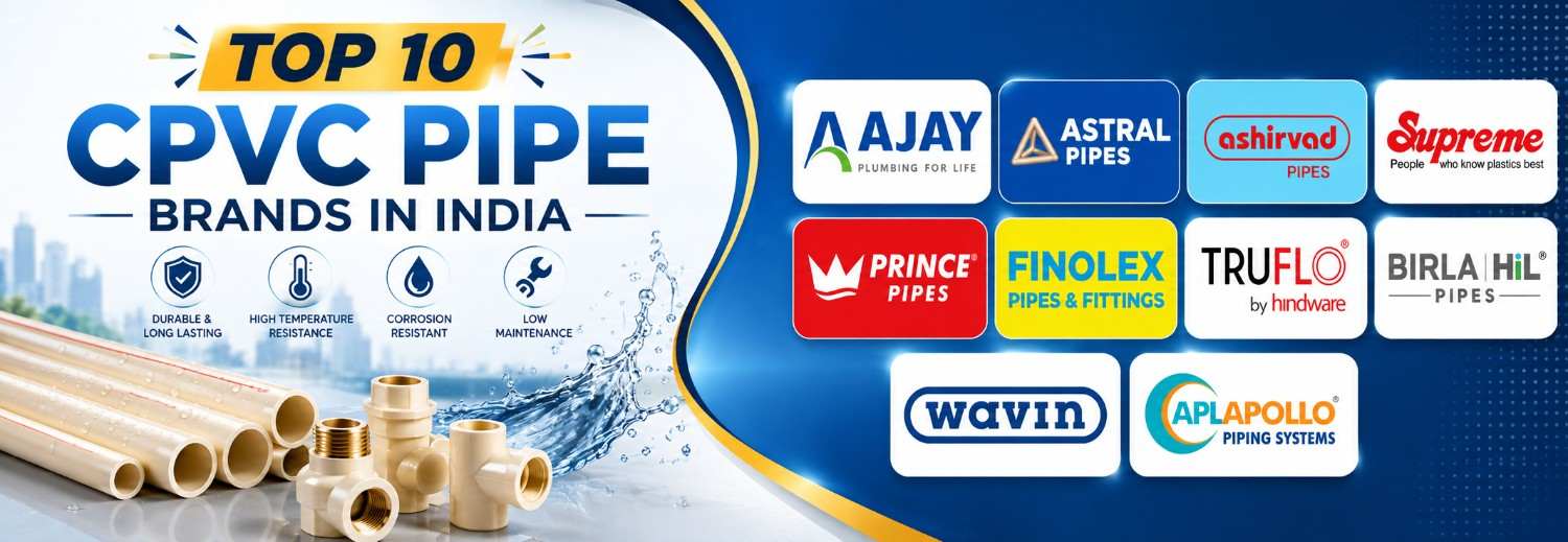 Top 10 CPVC Pipe Brands in India